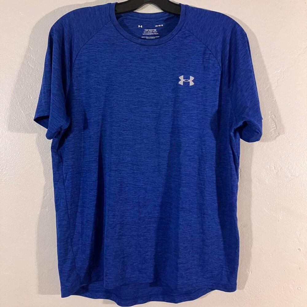 Under‎ Armour Blue Heather The Tech Tee Fitness Workout Shirt